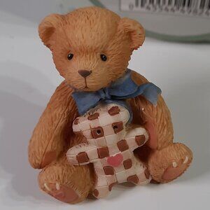 Cherished Teddies 2002 Marissa Tiny Treasured Bear W/ Toy 104856